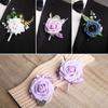 Simple Groom Rose Boutonniere Delicate Wedding Accessories Wedding Suit Corsage  Western