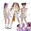 Rumi Zoey Mira Cosplay Costume Kpop Demon Huntrix Hunters for Children Girl Baby Group Idol Roleplay Halloween Carnival Suit
