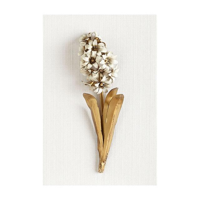 Art Golden Leaves Flowers White Flowers Gold Tulip Decorative Paintings Modern Bedroom Hanging Paintings Canvas Wall Art