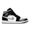 Air 1 Mid SE Black White Metallic Silver Men Sneakers Metallic-Gold HV0789-010