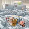 Bedding Pure Cotton Four-piece Set, Quilt Cover, Quilt Cover, Bed Sheet, Human Dormitory Three-piece Set