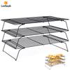 Leeseph Tier Cooling Rack for Baking, Foldable Rack for Cookies, Cakes, Pastries, Perfect for Cooling and Baking Organization