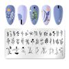 6*12CM Nail Stamping Plate Round Rectangle Leopard Stainless Steel Nail Art Image Stamp Stencils