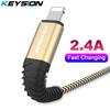 KEYSION USB Data Cable for iPhone 14 13 12 11 Pro Max Xs Max Xr X 8 7 6 Plus 6s 5 S Plus iPad 2.4A Fast Charging Cable