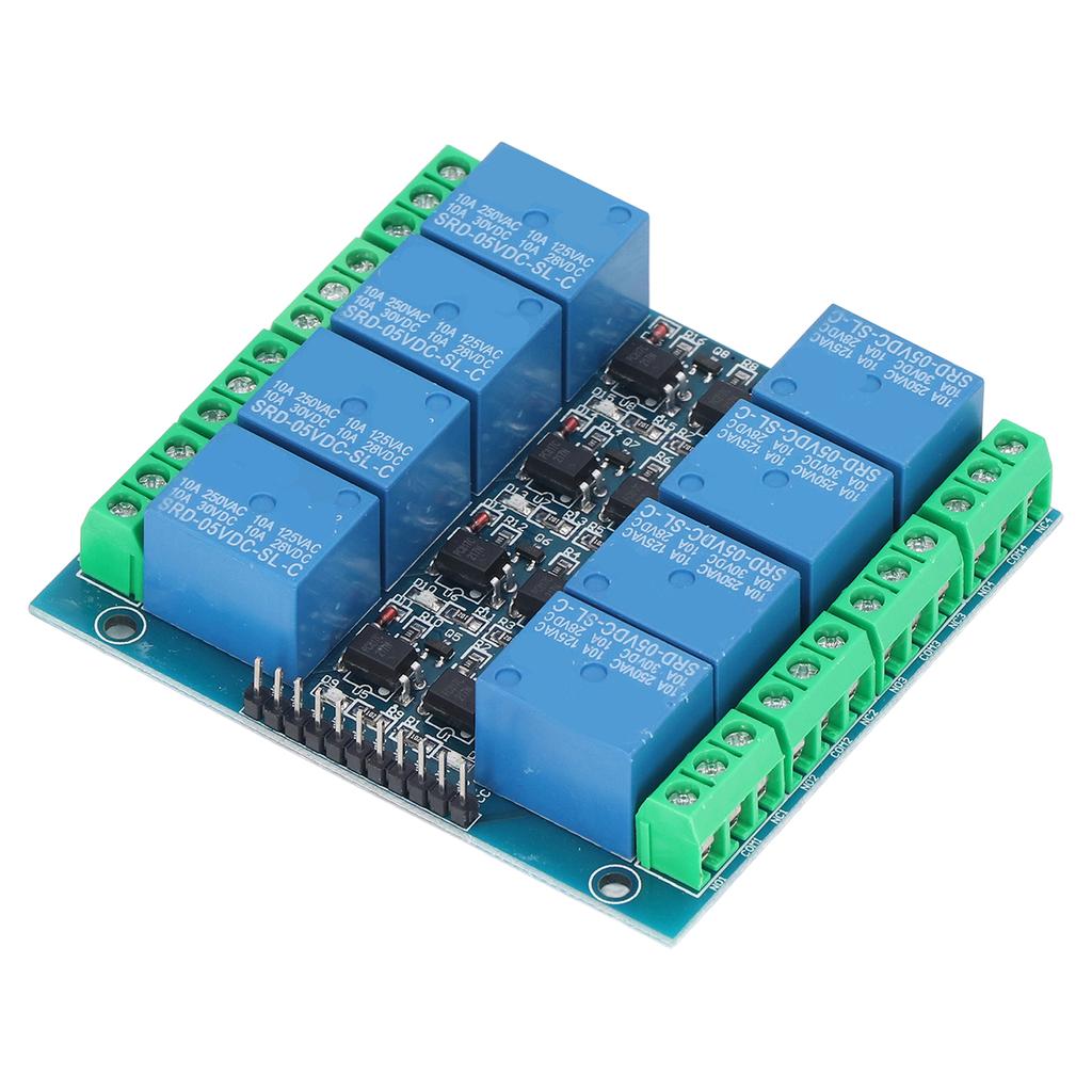 8 Channel Relay Module Optocoupler Isolation Relay Board Onboard EL817 Photocoupler 5V 10A