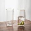 Mountain Shape Double Wall Glass Cups 300ml Coffee Cup Fashion Clear Tea Mug  Office