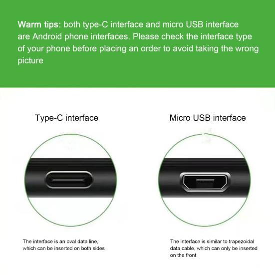 Charging Cable Quick Charging Safe Plug Play Type-C Micro USB Phone Data Cable