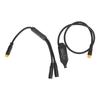 Bike Gear Shift Sensor Connector Cable with Short 1T2 Brake Splitter for Bafang Mid Mount Motor