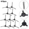 4/10pcs Side Brushes 54mm ABS+nylon Black For Cecotec