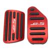 SAWAKAKI Daihatsu Miraise LA350S LA360S Exclusive Design with Logo Aluminum Axle Pedal Brake Pedal Cover 2 Piece Set (Red)