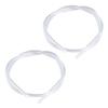 Body Piercing Silicone Tube Recovery Transparent Piercing Cartilage Piercing Piercing Hole Set of 2 [ROQUE] 14G/Clear
