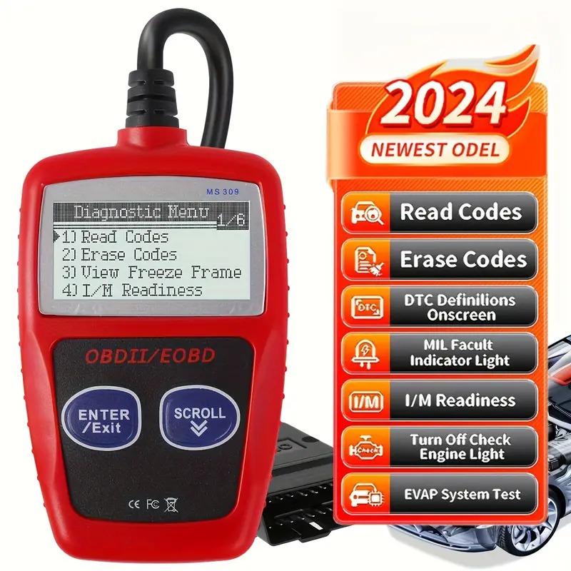 Car Fault Code Reader Accurate Engine Diagnostic Scanner OBD2 Scanner Read and Erase Fault Codes CAN Diagnostic Tool