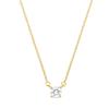 Collier Luxenter Argent 925 Avec Zircon Brillant Fini or Jaune 18K - Keval
