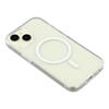 For iPhone 13 Mini Magnetic Case 1.5mm Thickness TPU+PC Clear Phone Back Cover