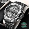 Men’s Watches Top Brand Big Sport Watch Luxury Men Military Silicone Quartz Wrist Watches Fashion Chronograph Male Clock