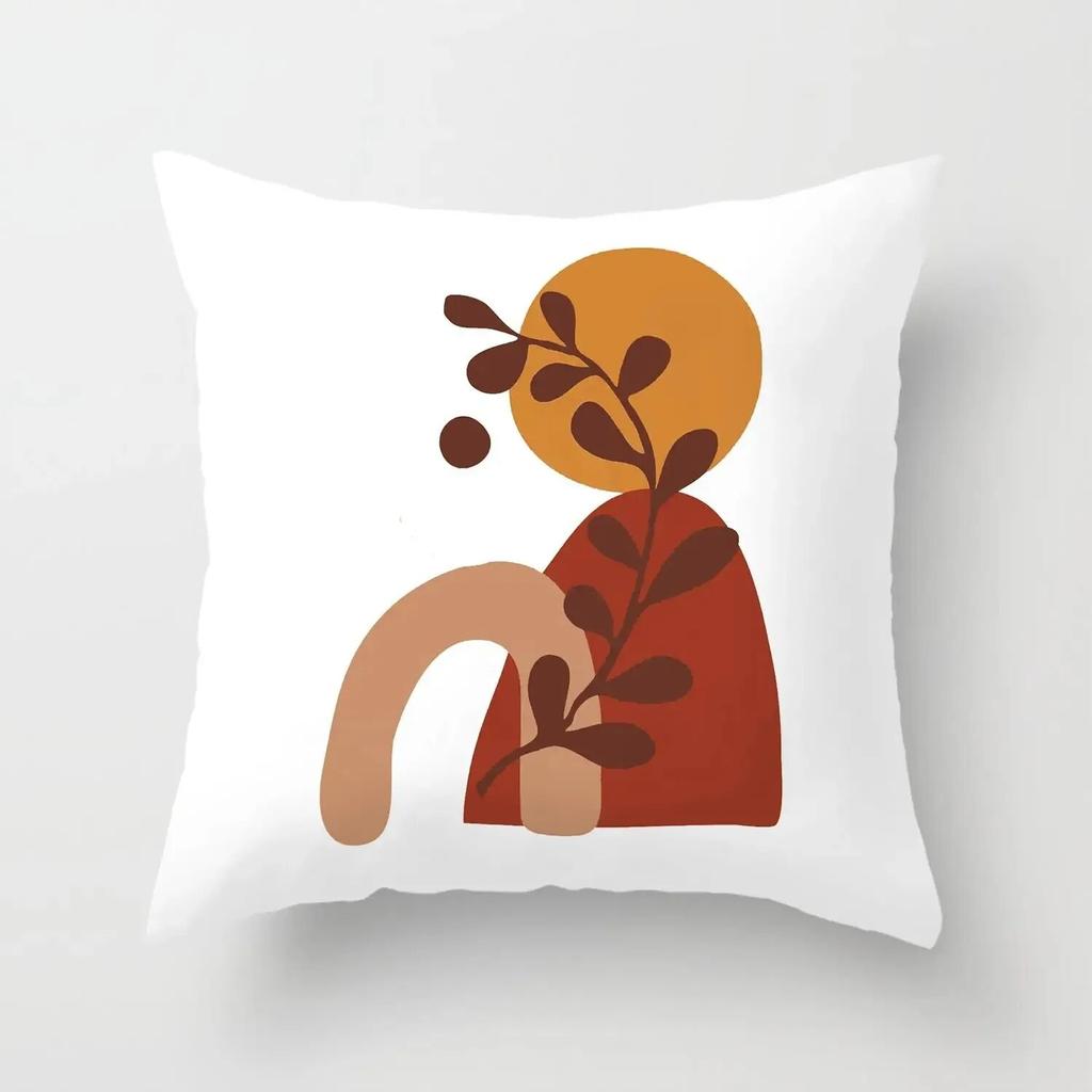 Bohemian Home Decor Pillow Case Abstract Simple Geometric Print Throw Pillow Case Bedroom Room Living Room Sofa Cushion Cover