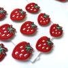 10Pcs/Set Cartoon Red Strawberry Embroidered Patches Applique Clothing Patch Decoration