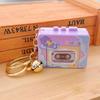 Recordable Recording Music Box Pendant with Music Retro Tape Recorder Keychain   Small Gift