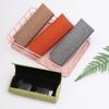 Fashion Retro Handmade Spectacle Case Folding Eyewear Case Sunglasses Protector Oval Glasses Box