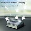 Car Air Purifier with Solar Panel High Temp Resistant Vibration Sensor Design Auto On/Off Car Interior Odor Removal Portable Air Purifier