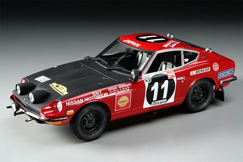 Hasegawa Datsun Fairlady 240Z 1971 Safari Rally Winner Plastic Model HR8 1/24