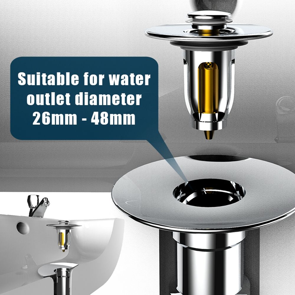 Sealing Drainage for Shower Room Sink Drain Cover Hair Catcher Pop-up Sink Drain Floor Drain
