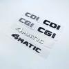 Letters Emblem for Mercedes Benz CDI CGI TDI 4Matic Car Styling Trunk Nameplate Logo Sticker Flat Fonts Silver Glossy Black