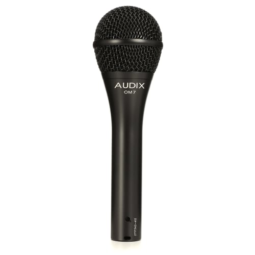 AUDIX OM7 Handheld Dynamic Microphone, Super Cardioid, Black, for Vocals, Live Performances, and Stage Recording