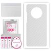 apgo Protective Skin Sticker for the Back Compatible with Huawei Mate 40 Pro, Wrap Film, Foil, Vinyl - Pattern Transparent Carbon