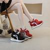10CM Angola Red Forrest Gump Shoes 2025 New Casual Shoes Inner Height Increase Small Color Matching Versatile Sports Shoes Women