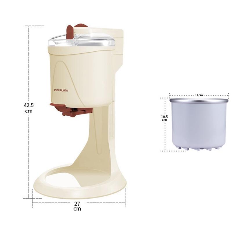 Ice Cream Machine Fully Automatic Mini Fruit Ice Cream Maker for Home Electric DIY Kitchen Household Use Fruit Dessert Machine