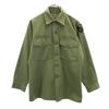 US ARMY Vintage Utility Long Sleeve Military Shirt Khaki Men's Used
