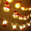 1.5m 10LEDs LED Plush Snowman String Lights Small Puppet Christmas Atmosphere Decorative Fairy Lights Perfect Xmas Gifts