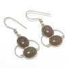 Natural Chalcedony Gemstone Handmade 925 Sterling Silver Earring 1.58" F6v93