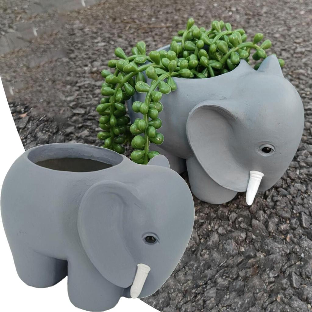 Elephant Flower Pots Succulent Flower Pots Animal Flower Pots Patio Outdoor Interior Decoration With Drainage Holes