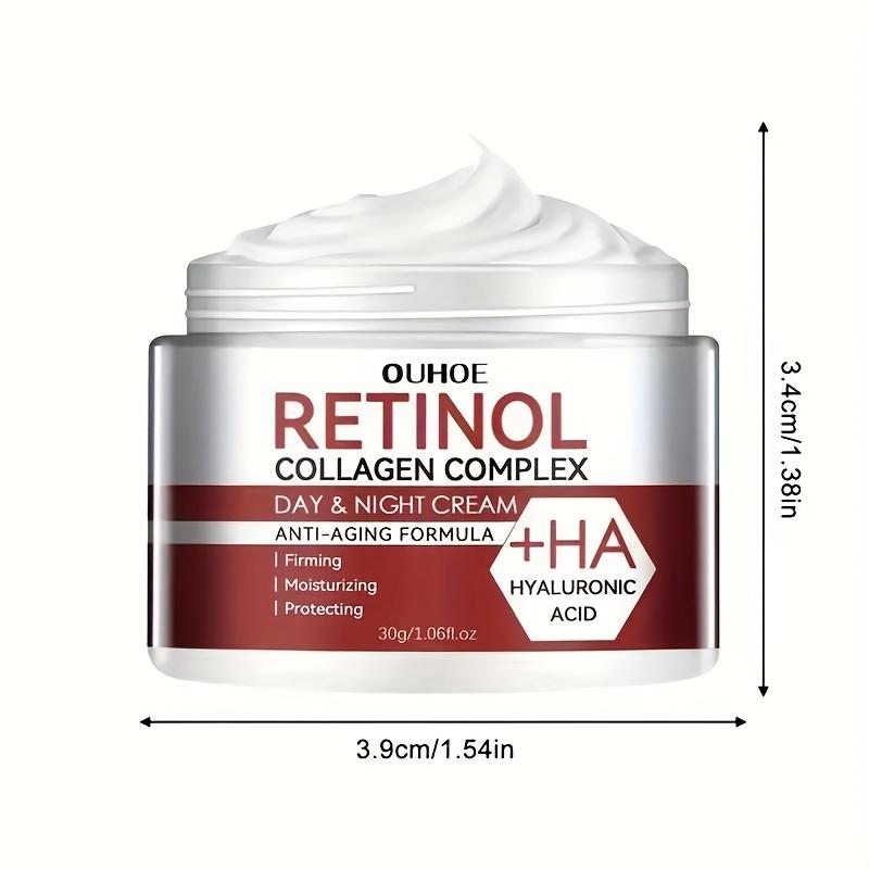 Retinol Collagen Complex Day & Night Cream with Hyaluronic Acid, Deeply Moisturizing Firming Skin and Anti-wrinkle for Daily Facial Skin Care