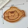Cartoon Cutting Board Kawaii Wooden Food Board Cinnamon Roll Girl Children Bread Breakfast Plate Fruit Dessert Plate