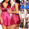 Plus Size Sexy Lace Sleepwear Lingerie V Neck Underwear Nightdress