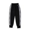 Champion Graphic Logo Print Long Basic Black and White Kids' Quick-Drying Pants, Sport, CK-ZSF01,