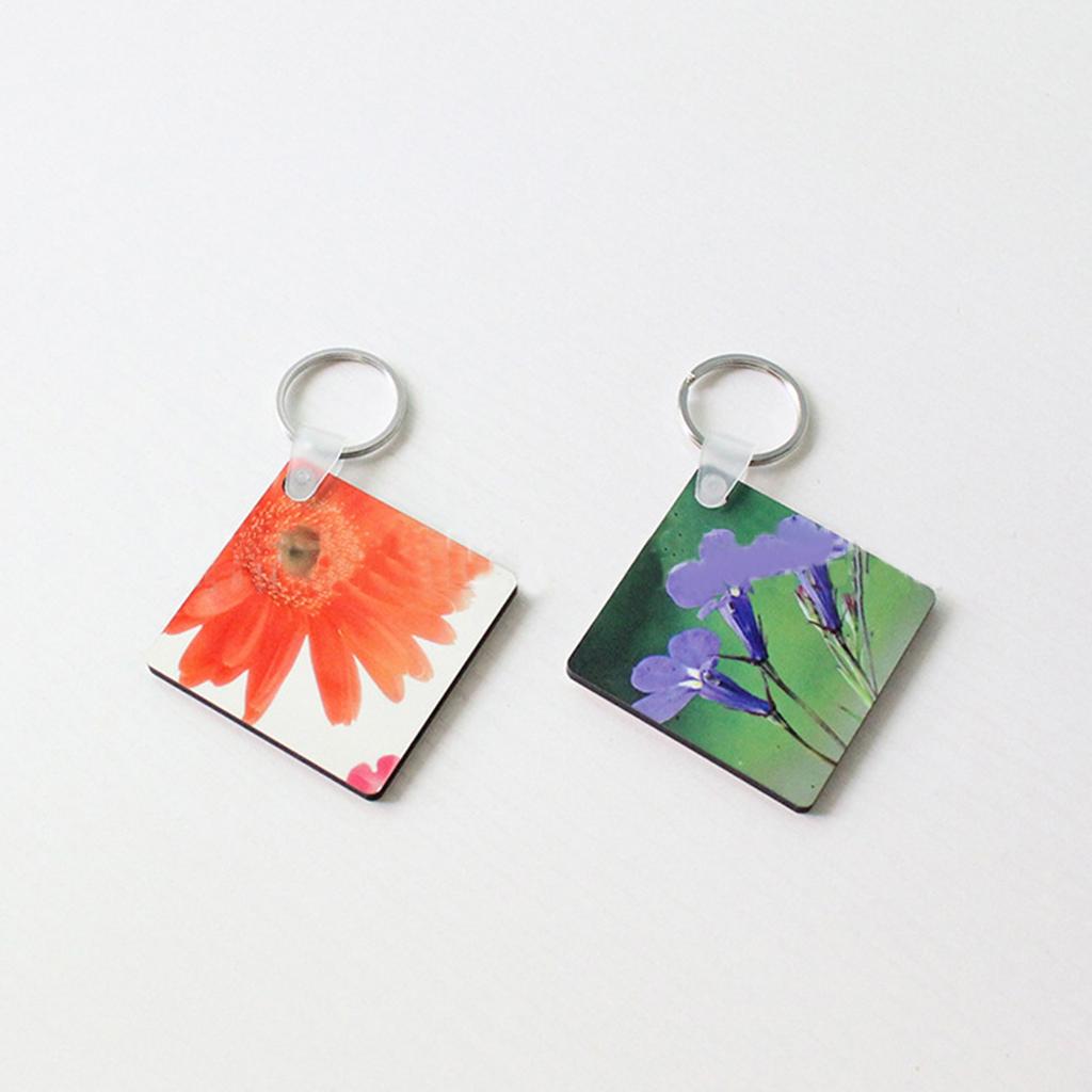 Blank Keychain DIY MDF Blank Keyring Valentine's Day Graduation Day Gift