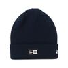 New Era Basic Cuff Knit Beanie Box Logo Label Navy Free Size