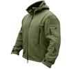 Autumn Winter Jacket Men's Fleece Jacket Winter Warm Full Zip Hoodies Multi-Pockets Hiking Hunting Outdoor Coats