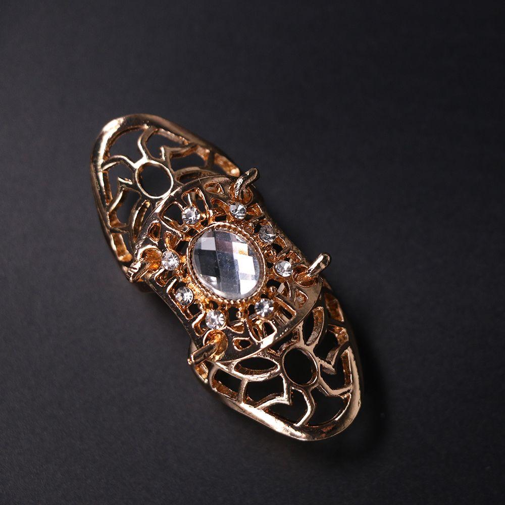 Cool Punk Rings Hollow Scroll Joint Fashion Jewelry for Women /Men Ring Full Finger Claw Rings