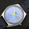 VINTAGE SEIKO 5 AUTOMATIC 6309A JAPAN MENS SKY BLUE COLOR DIAL WATCH A500835-5 R154-a500835