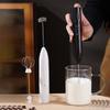 Handheld Electric Milk Frother USB Rechargeable Wireless Coffee Whisk Home Use
