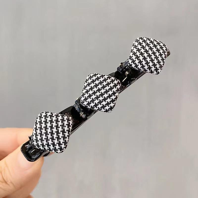 Double Layer Hair Braiding Hairpin Broken Hair Clip Women Girl Bangs Hairpin Korean Fixed Hair Clip Lazy Hair Style Accessories