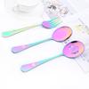 Multicolor Stainless Steel Dinnerware Service Spoon Colander Fork Cutlery Set Catering Serving Utensils for Party Banquet Tableware