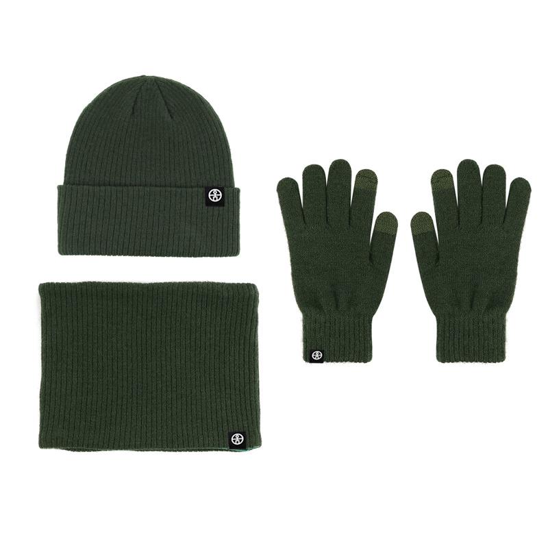 Windproof Warm Knitted 3-Piece Set