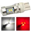 2 Pcs W21/5W LED Bulb 7443 12V CANBUS White-red, Two-color Off-Road