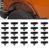 25Pcs 68039280AA Fender Flare & Rocker Moulding Clips For Jeep Wrangler JK Ram